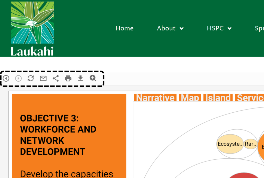 A screen shot of the lauahua hawaiian workforce and development website.