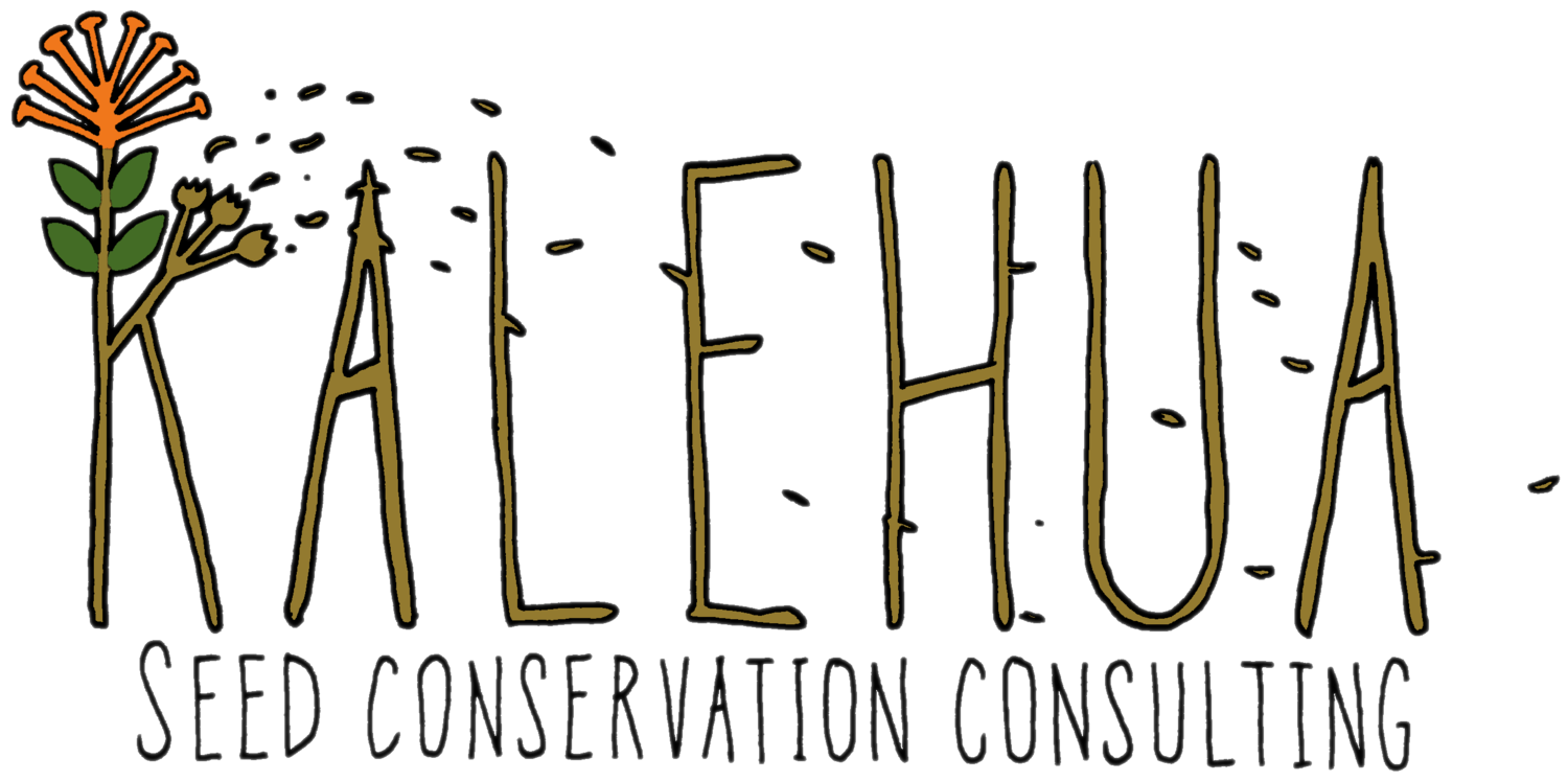 The logo for kalehua seed conservation consulting.